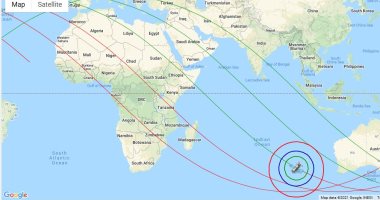 معهد الفلك الدولى: الصاروخ الصينى يقع غدا بين الساعة 00:03 و08:03 بتوقيت جرينتش