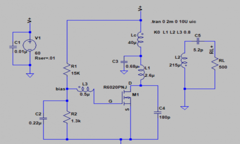 دارة مذبذب ارمسترونج Armstrong Oscillator Circuit