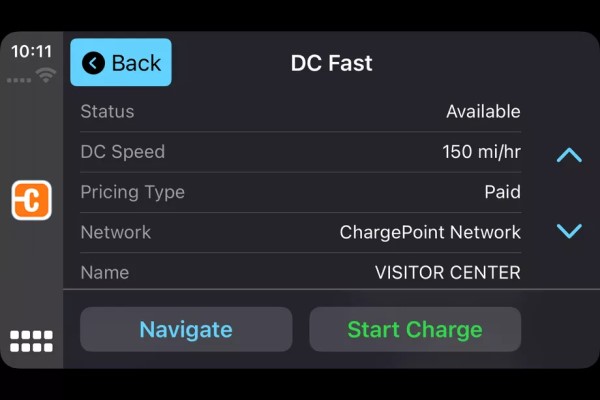 شبكة شحن المركبات الكهربائية تضيف ChargePoint دعم Apple CarPlay