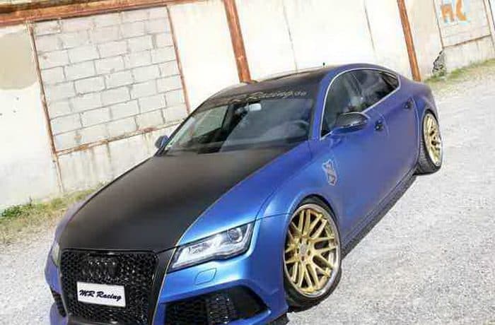 أودي A7 Blue Wonder تتحلي باللون الأزرق عبر تعديل MR Racing