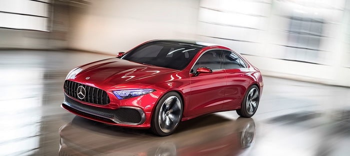 مرسيدس Concept A Sedan يستعرض ملامح سيارات الشركة المستقبلية