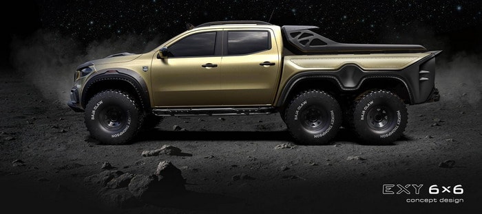 مرسيدس X-Class 6X6 بتعديل كارلكس .. وحش بست عجلات للطرق الوعرة