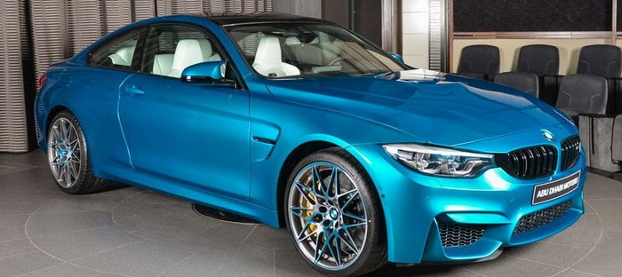 BMW M4 فريدة من نوعها بألوان خاصة تقدم لدي ابوظبي موتورز