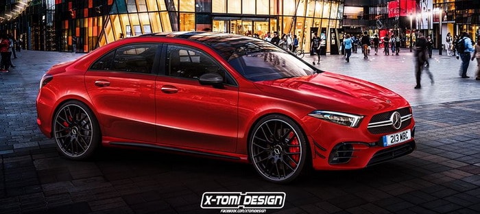 مرسيدس A-Class سيدان تبدو مثيرة في صورة A45 AMG