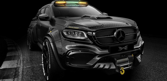 مرسيدس X-Class معدلة بست عجلات . . بيك أب من عالم الخيال