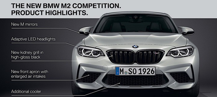 BMW M2 Competition موديل 2019 تنطلق رسمياً كبديل لـ M2 كوبيه