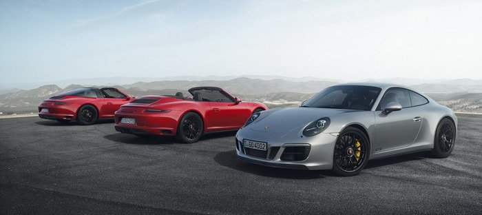 بورشه 911 GTS موديل 2017 تتجمل بتصميم محدث ومحرك بقوة 450 حصان