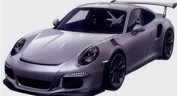 بورشه 911 GT3 RS تظهر ملامحها في صور براءة اختراع