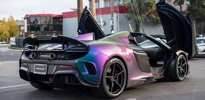 ماكلارين 675LT سبايدر متحولة الألوان . . ستذهلكم بكل تأكيد !!