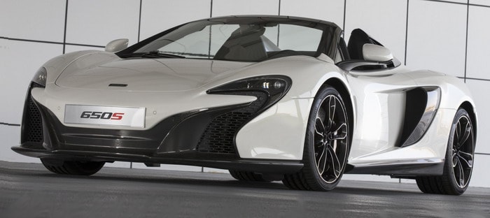 ماكلارين 650S Spider Al Sahara 79 تثير عاصفة صحراوية في معرض دبي 2015