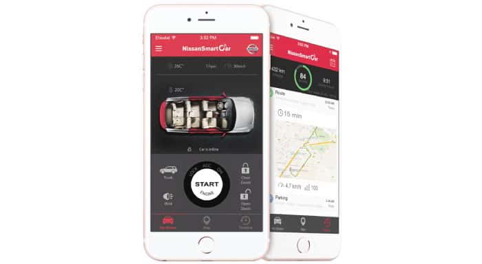 نيسان واتصالات يطلقان تطبيق SmartCar في معرض دبي للسيارات 2015