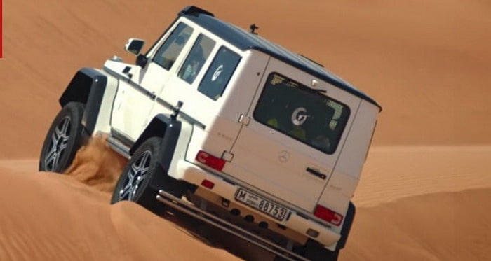 فيديو : مرسيدس G500 4×4² تختبر في دبي بطريقة صاخبة