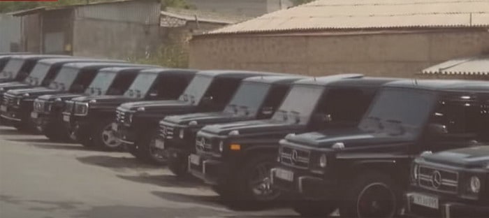 فيديو : زفاف أرميني يتحول لتجمع لملاك سيارات مرسيدس G-Class