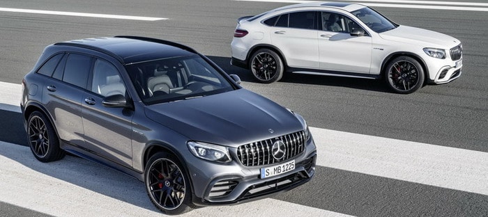 مرسيدس AMG GLC63 و GLC Coupe 63 موديل 2018 يقدمان بمحرك V8 بصوت الرعد