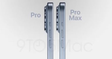 تسريب جديد يكشف عن إطار أنحف وشكل أزرار الصوت لهاتف iPhone 15 Pro