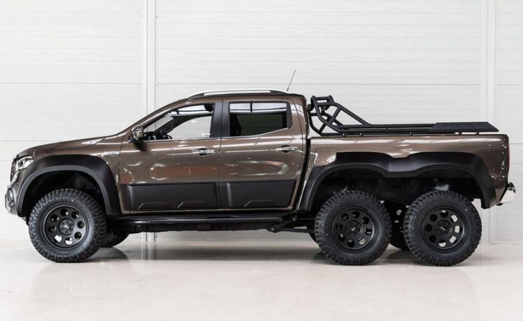 ظهور مرسيدس XClass 6 × 6 الوحيدة في العالم