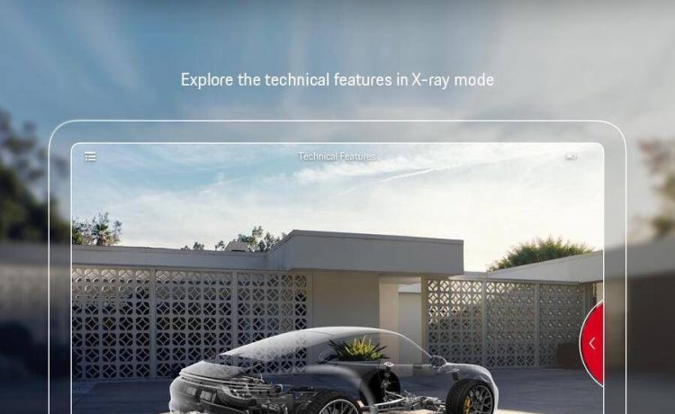 اطلاق تقنية الواقع المعزز لتخيل سيارات بورشة داخل المنازل