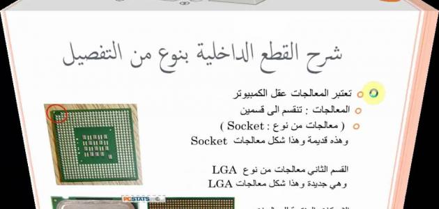 مكونات الحاسب الآلي الداخلية