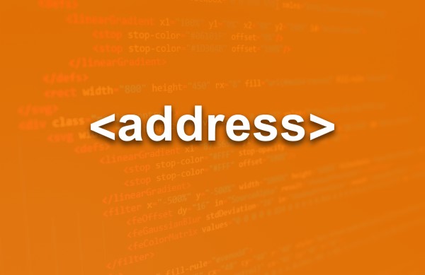 العنصر address