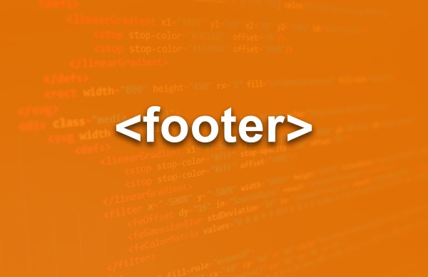 العنصر footer