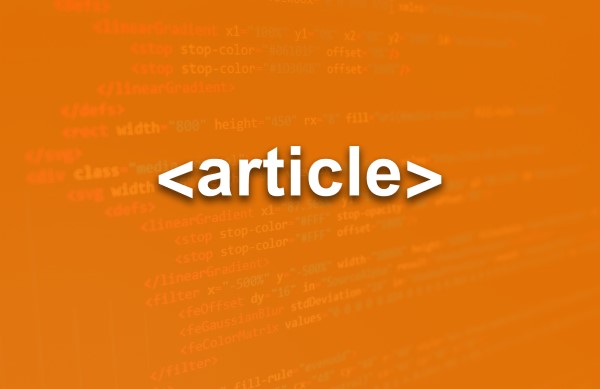 العنصر article