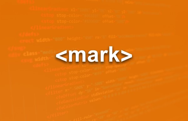 العنصر mark
