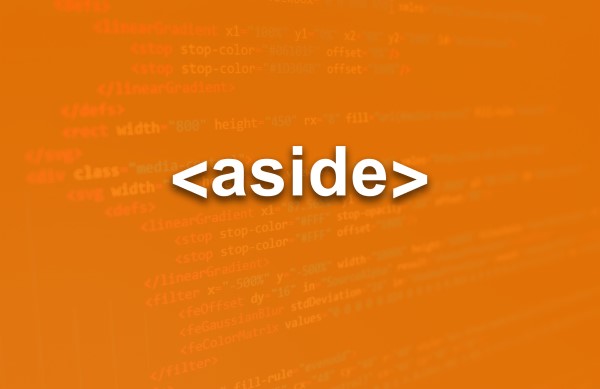 العنصر aside