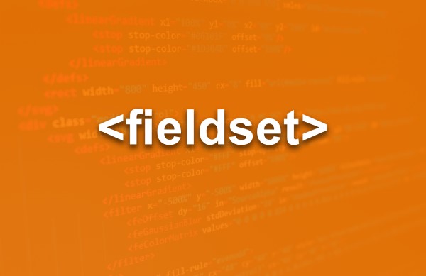 العنصر fieldset