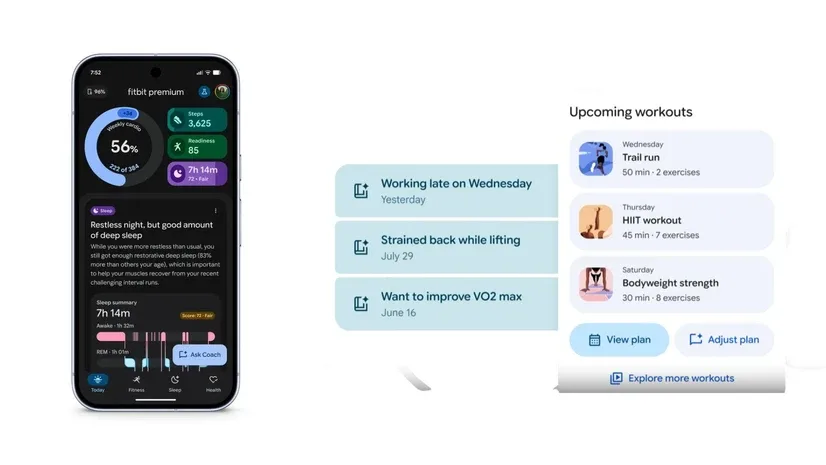 مدرب Fitbit الذكي: خطط لياقة مخصصة بالذكاء الاصطناعي
