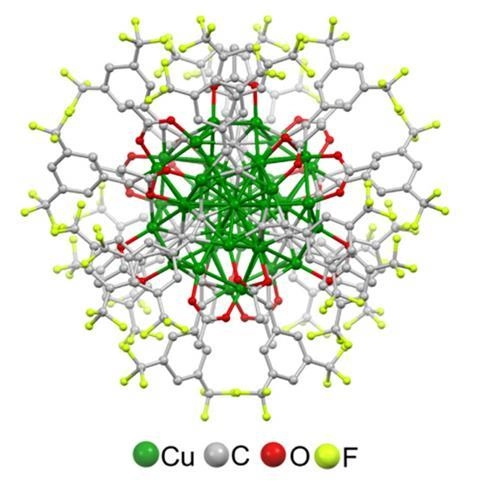 نيوكلاستر نحاسي فائق الذرة Cu45 يحول ثاني أكسيد الكربون إلى إيثيلين بنسبة 80%