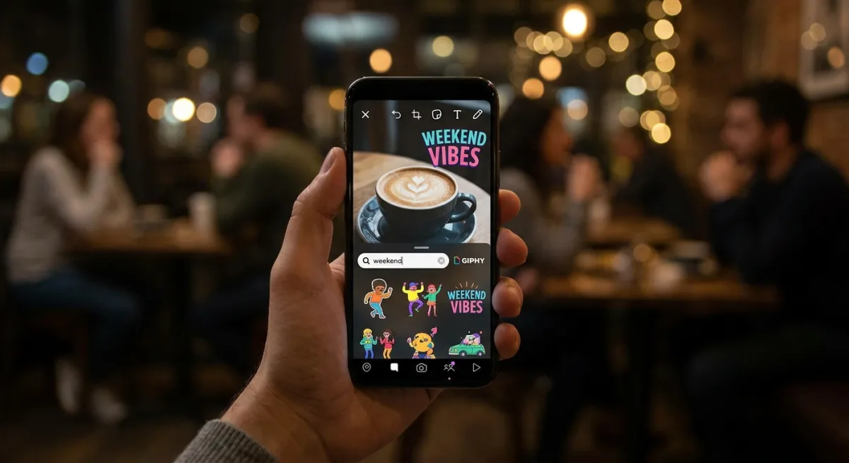 استخدام صور GIF في سناب شات