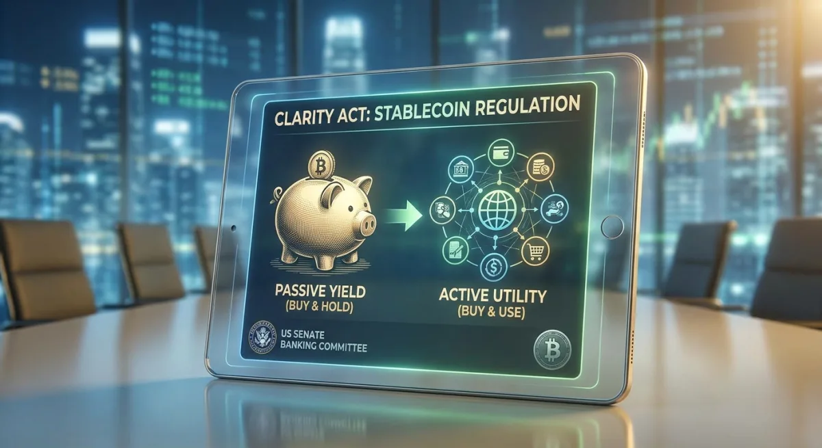 قطاع التشفير يدعم تسوية عوائد العملات المستقرة في قانون CLARITY لحث مجلس الشيوخ على تمريره