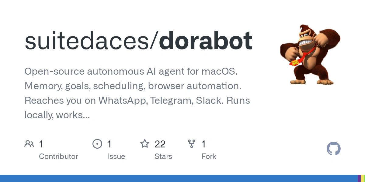 Dorabot: Open-Source AI Agent for macOS with Telegram Integration