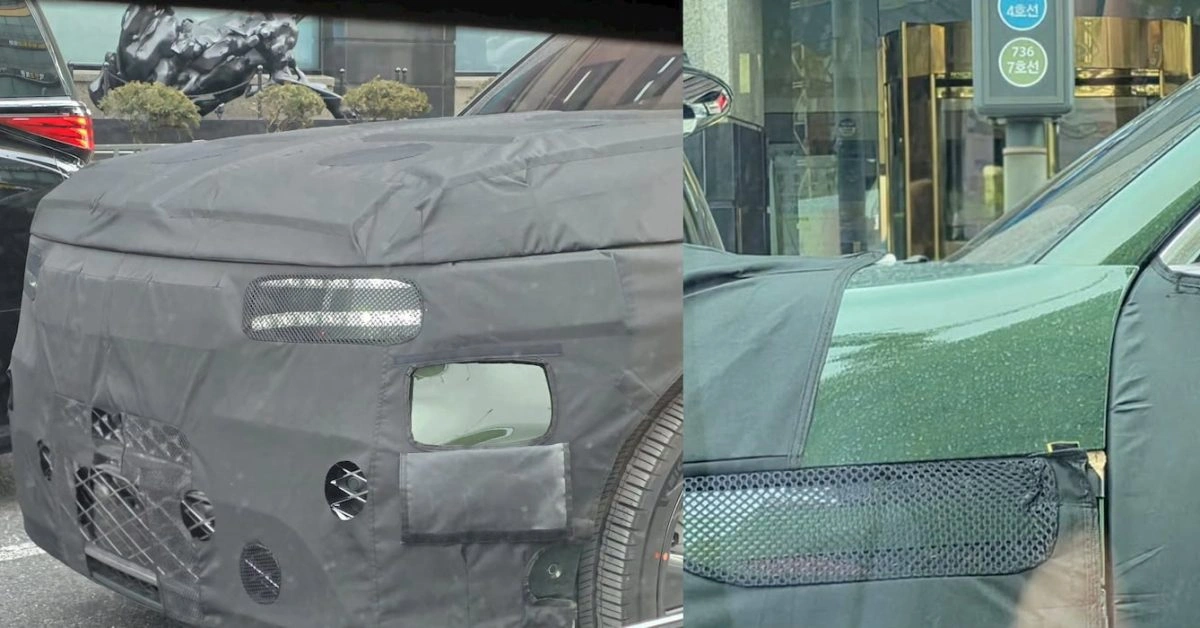 جنيسيس GV90 يظهر بلون أخضر ملكي فاخر قبل إطلاق 2026