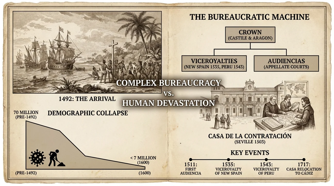 بيروقراطية الاستعمار: كيف نظمت إسبانيا مؤسساتها في الأمريكتين