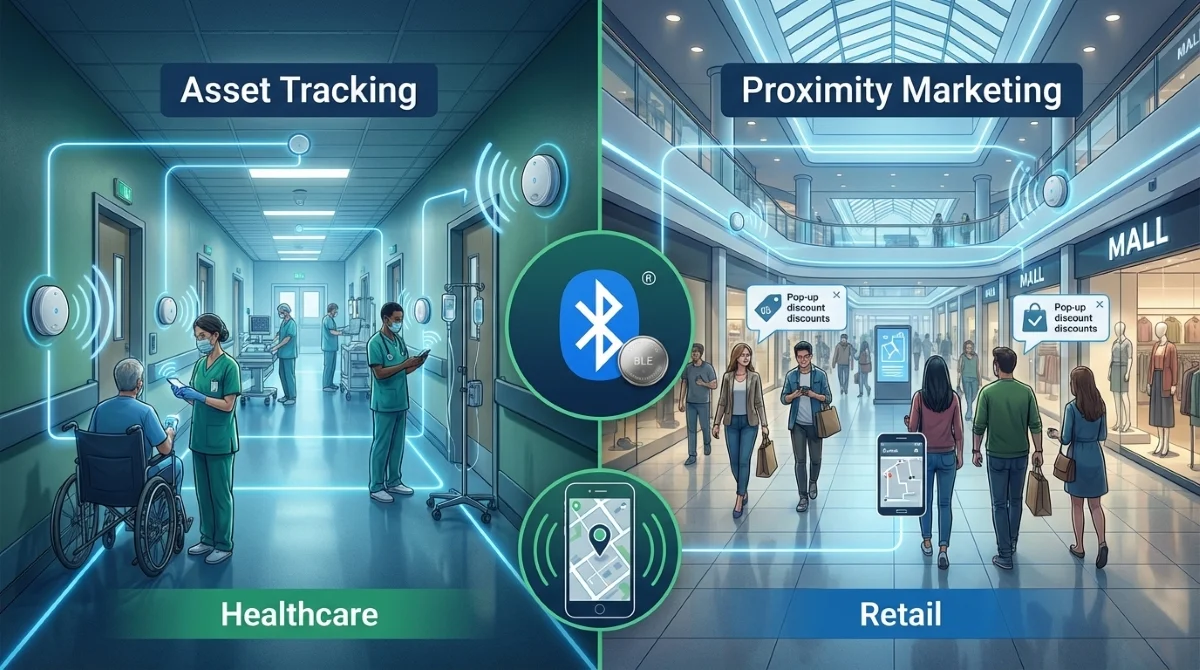 آلية عمل تقنية iBeacon