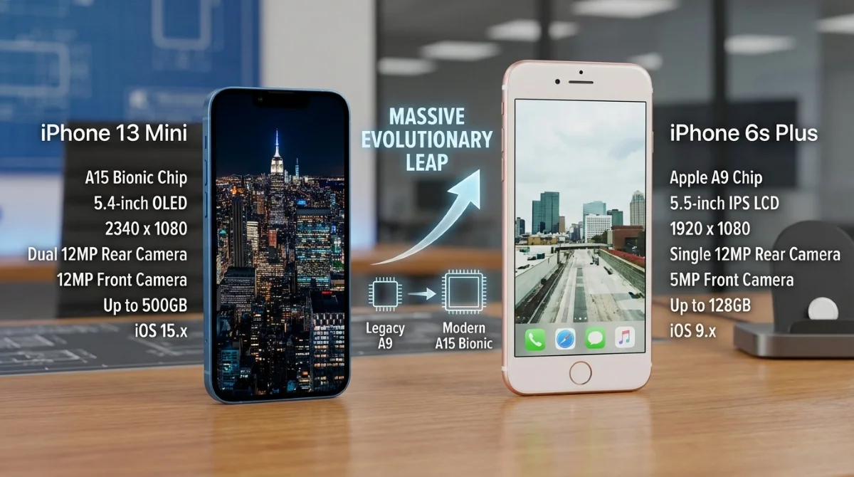 إيه الفرق؟ اعرف الاختلافات بين iPhone 13 Mini و iPhone 6s Plus