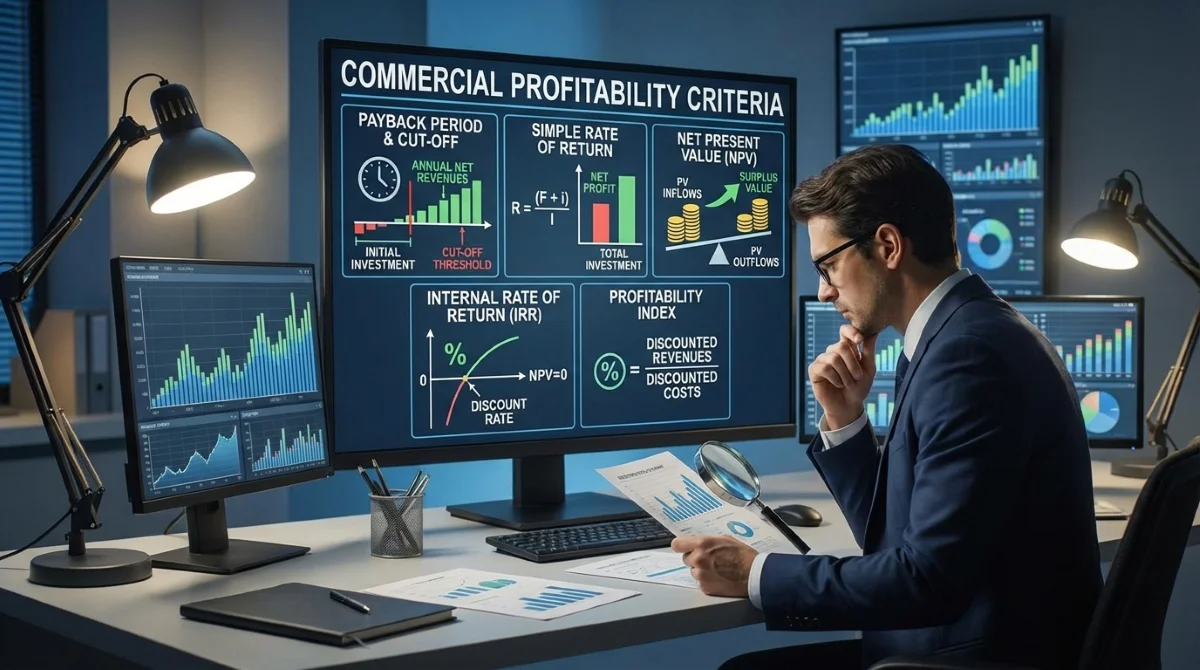 ما هي المعايير الربحية التجارية الخاصة بالمشاريع الاستثمارية؟