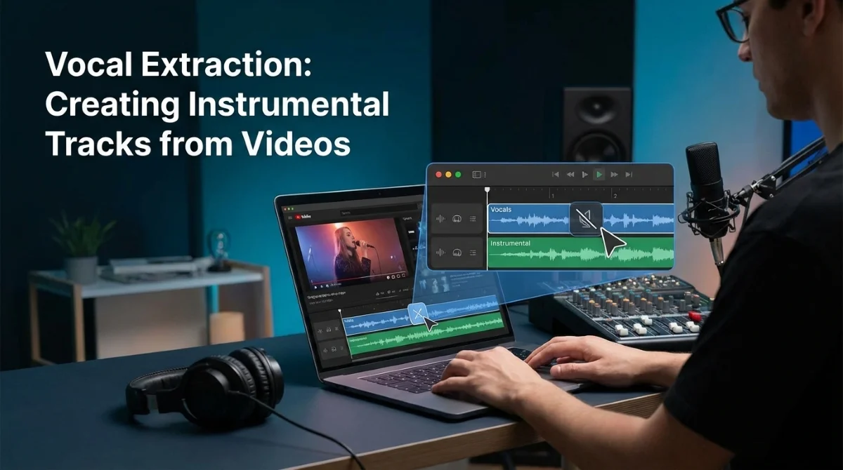 كيفية فصل الصوت عن الموسيقى في مقاطع اليوتيوب