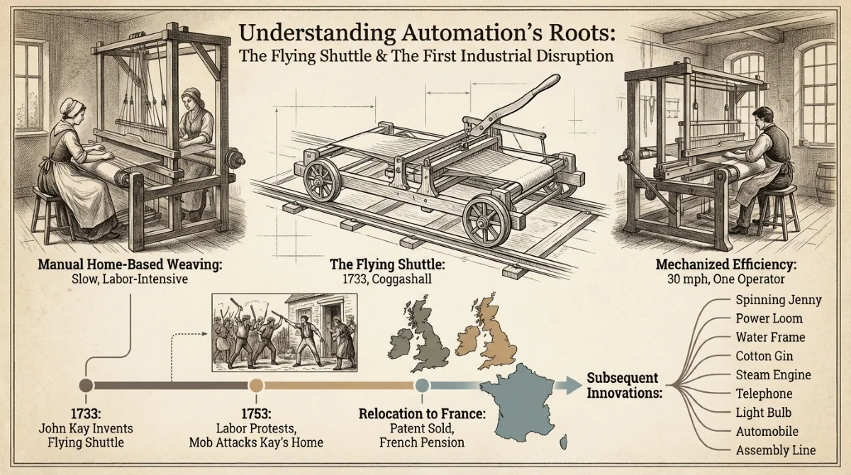 قصة اختراع المكوك الطائر