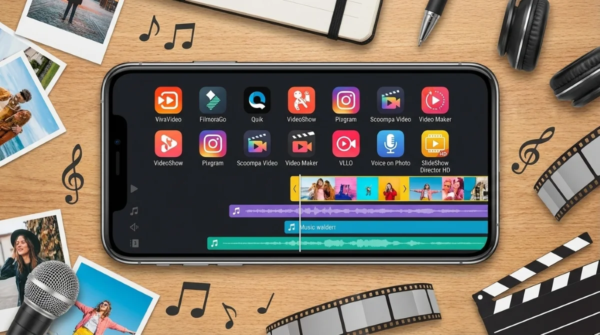 برامج دمج الصور مع الأغاني للآي فون أفضلها ومميزاتها المختلفة