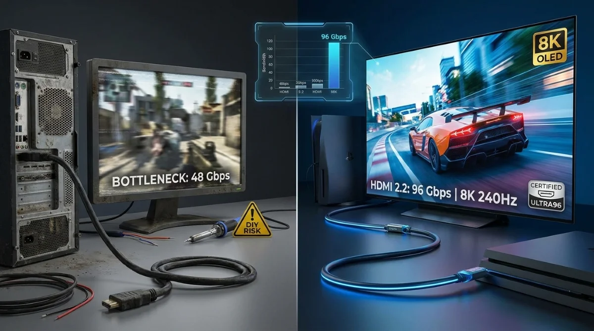 كابل HDMI وتحديثات عام 2026: كيف تتجنب اختناق أداء شاشتك الذكية