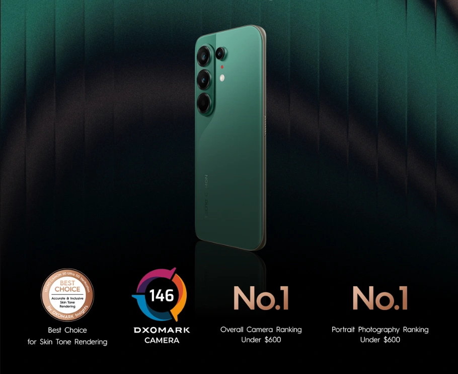 هاتف Tecno Camon 50 Ultra 5G يتصدر تصنيفات كاميرات DXOMARK تحت 600 دولار