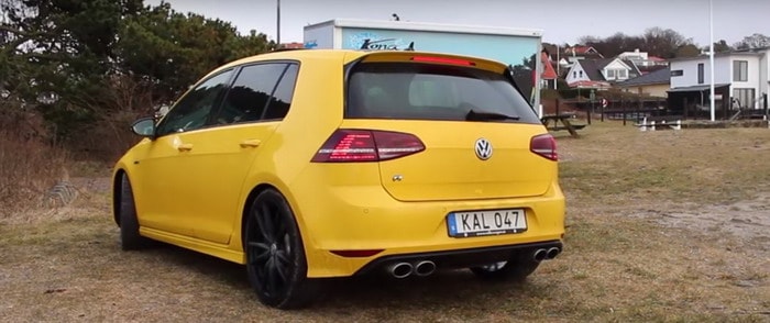 فولكس فاجن جولف R باللون الأصفر . . هناك بالتأكيد بداية لكل شيء