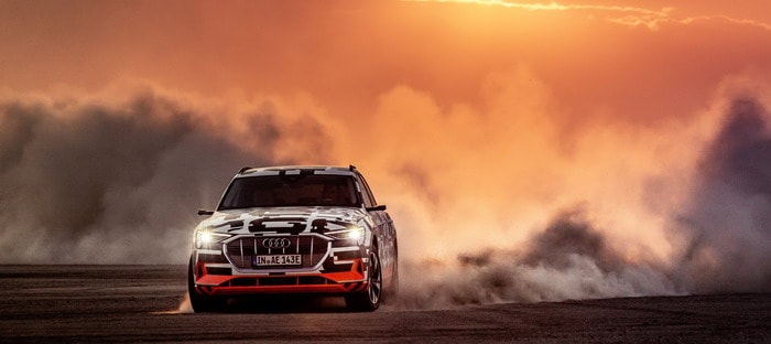 أودي etron تقدم بديناميكيات مثيرة ونظام دفع كلي خاص