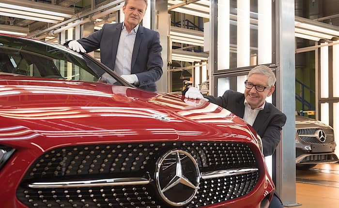 مرسيدس AClass W177 2018 تبدأ الانتاج