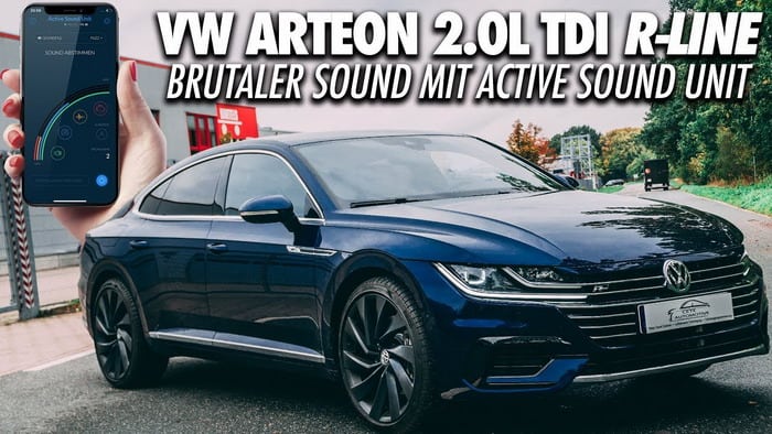 فولكس فاجن ارتيون تبدو مثل سيارة رياضية بفضل مولد الصوت في نظام العادم