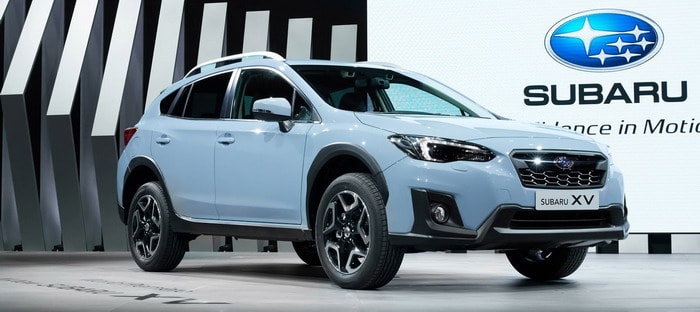 سوبارو XV 2018 تبدو بتصميم مألوف وقاعدة بناء جديدة في جنيف 2017