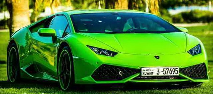 لامبورجيني هوراكان ترتدي حلة الرجل الأخضر في الكويت