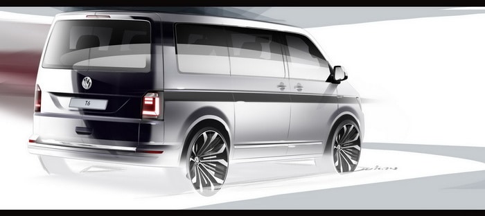 فولكس فاجن تستعرض ملامح ترانسبورتر T6 وتستعد لاطلاقها في ابريل